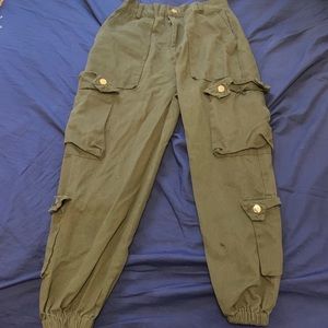 Dark Green Cargo Pants